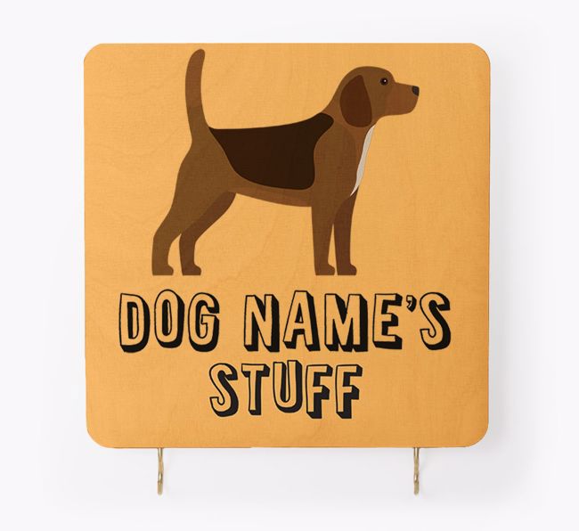 'Dog's Stuff' - Personalised {breedFullName} Lead & Collar Hanger